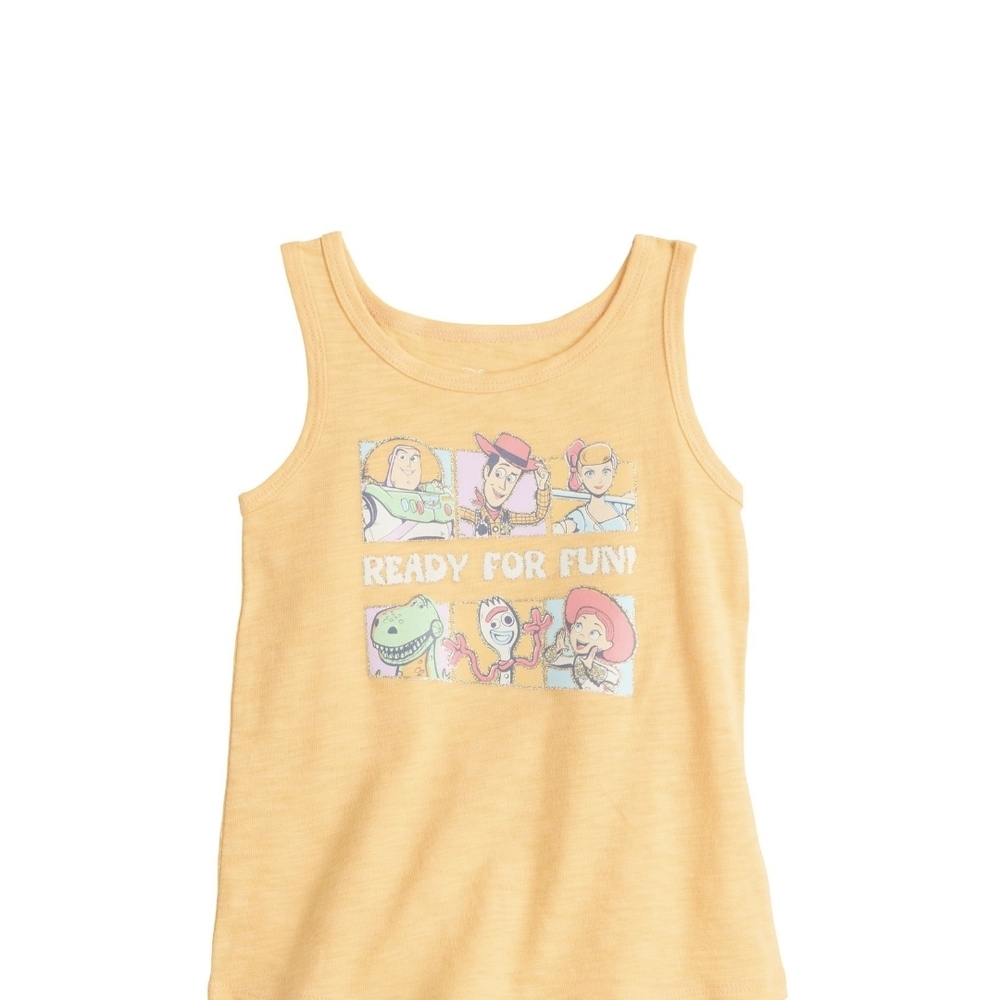 NWT Disney Pixar Toy Story Orange Tank Top - Woody Buzz Forky Jessie 12M